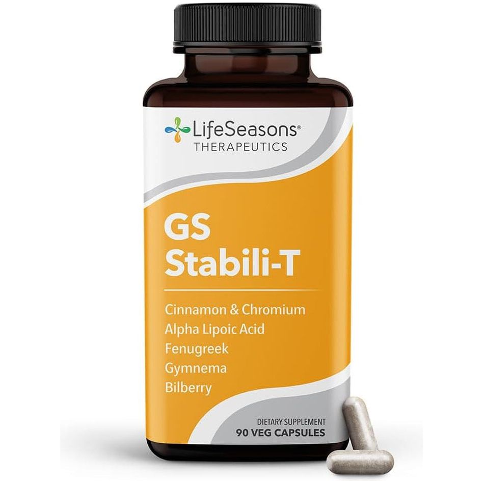Lifeseasons - GS Stabili-T - Blood Sugar Support Supplement - Healthy Circulation & Vision - 90 Capsules