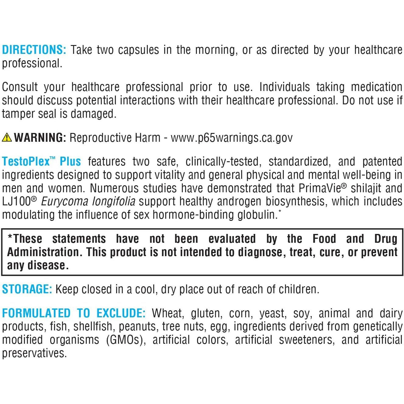 XYMOGEN Testoplex plus Testosterone Support for Men & Women (120 Capsules)