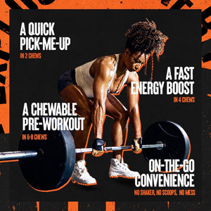 Animal Energy Chews with Caffeine - Fast Acting Energy, Nootropic Supplement