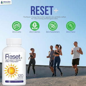 Reset+ 7 Energy Electrolytes, Methyl B12, Methyl Folate, Pink Salt, Magnesium, Super B Complex & More