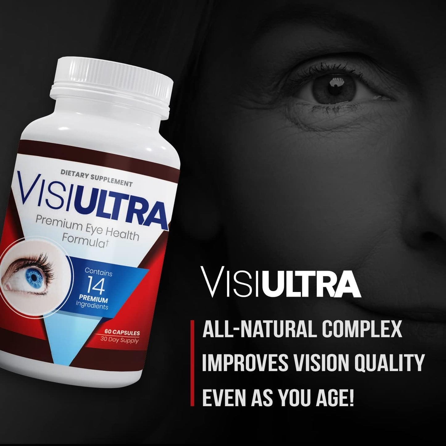 Eye Supplements for Adults - Includes Vitamin & Mineral for Healthy Clear Vision - Capsules for Eyesight Improvement
