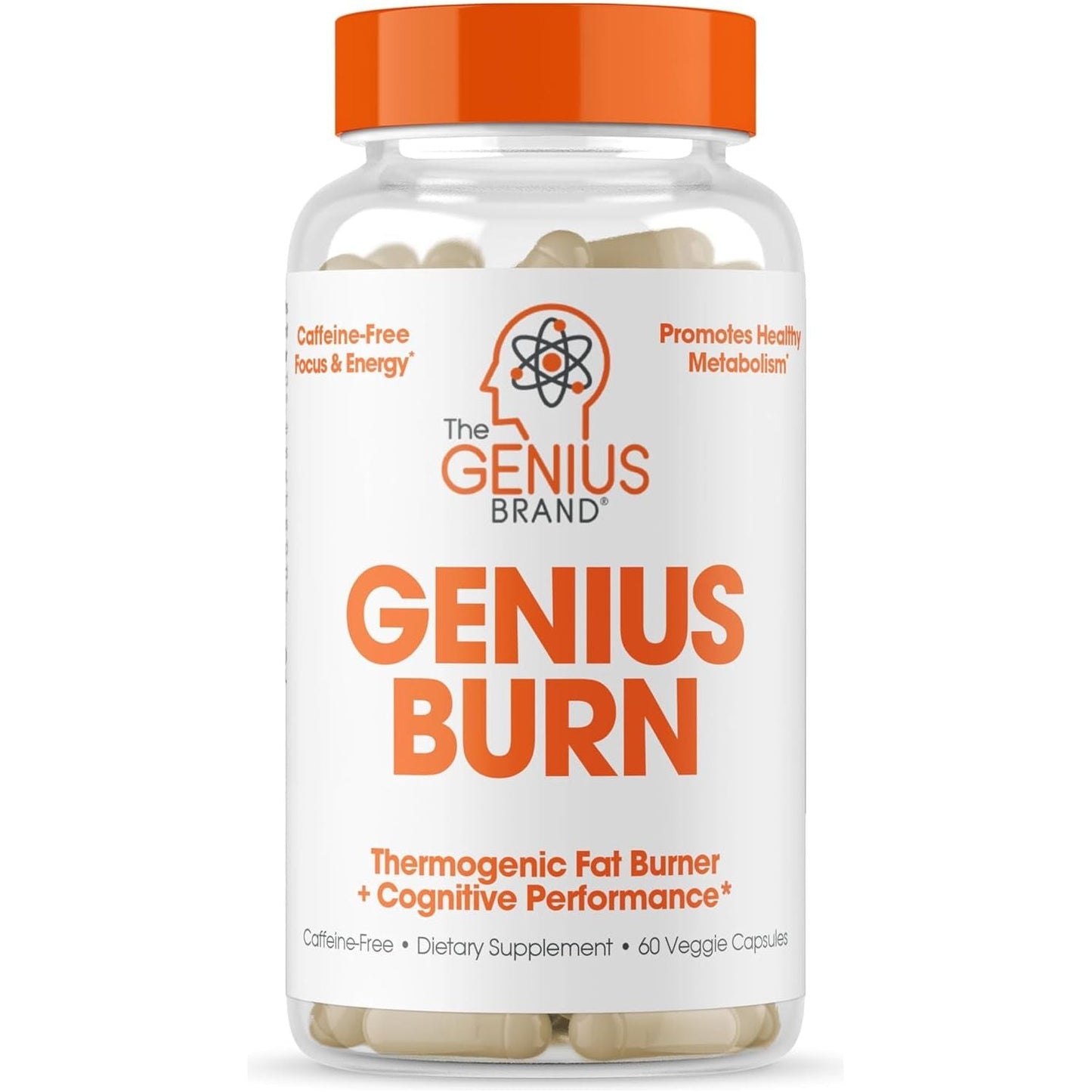 Genius Thermogenic Fat Burner - Weight Loss & Metabolism Supplement (60 Pills)