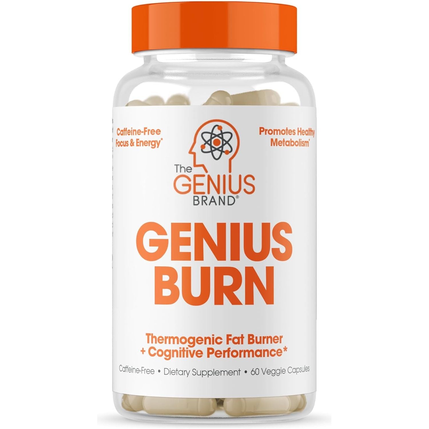 Genius Thermogenic Fat Burner - Weight Loss & Metabolism Supplement (60 Pills)