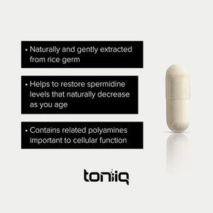Toniiq Ultra Concentrated 500Mg Spermidine Supplements for Men and Women