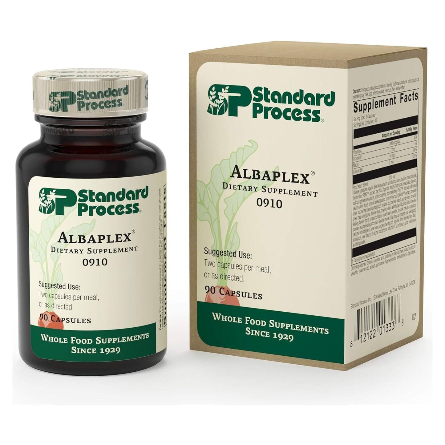 Standard Process Inc. Albaplex - Immune, Kidney & Liver Support 90 Capsules