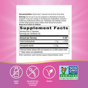 Nature'S Way Fenugreek Seed, Traditional Lactation/Breastfeeding Support* 100 Capsules