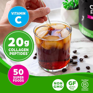 Orgain Hydrolyzed Collagen Powder + 50 Organic Superfoods for Women & Men (1 Lbs)