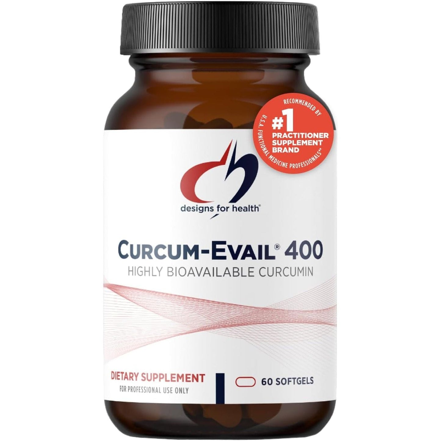 Designs for Health Curcum-Evail 400 - Bioavailable Turmeric Curcumin Supplements - (60 Softgels)