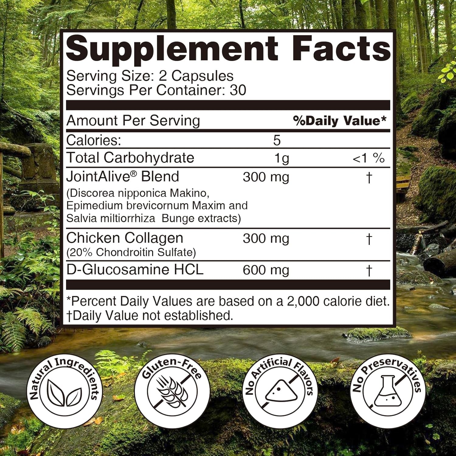 Jointalive Glucosamine Chondroitin, Joint Support Supplements ,30 Servings