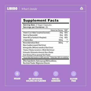 Health by Habit Libido Blend - Natural Aphrodisiac Blend with Maca, Ashwagandha (60 Capsules)