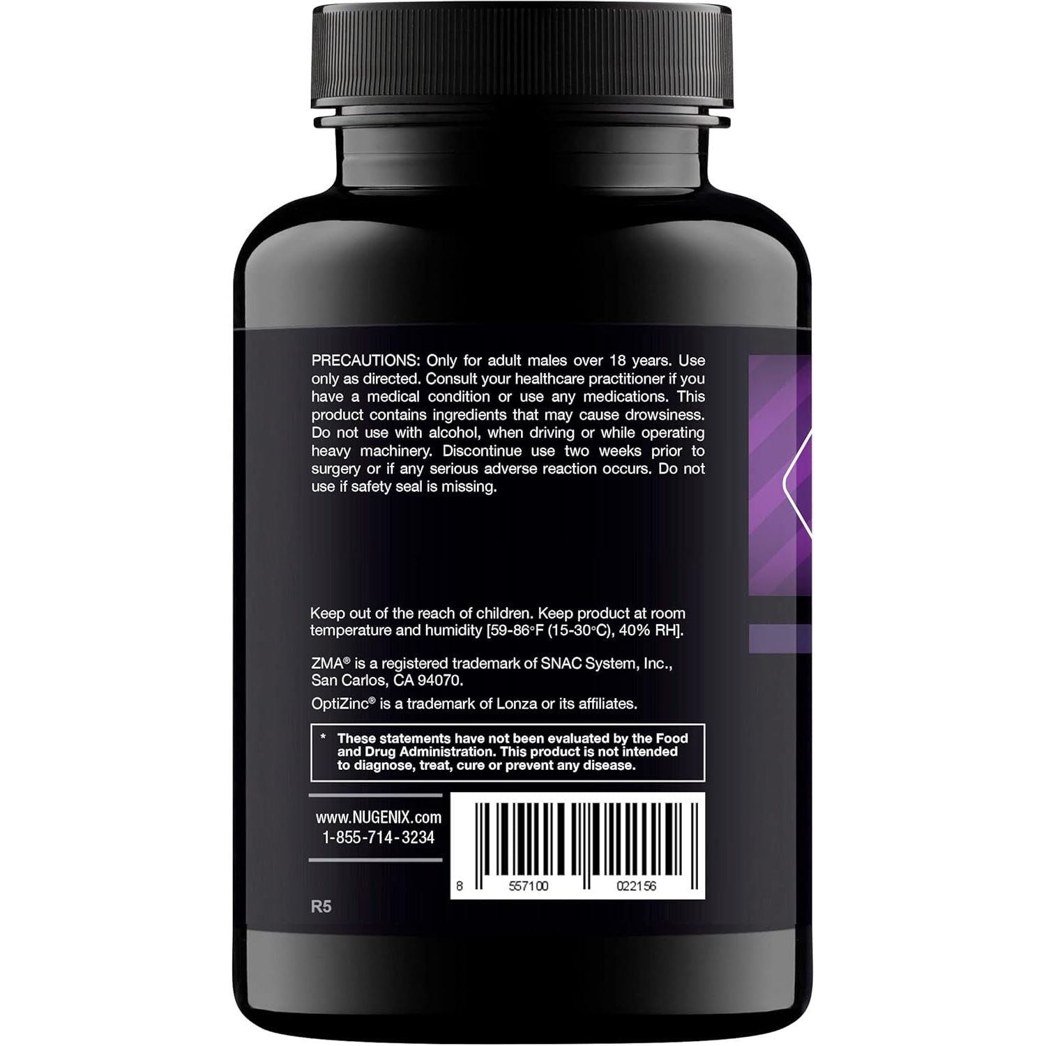 Nugenix PM ZMA - Nighttime Free Testosterone Booster and Sleep Support, 120 Count