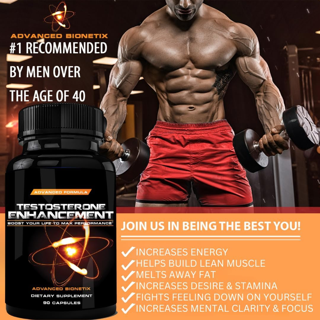 Testosterone Booster Male Enhancement for Men over the Age of 40* Increase Desire, Energy, Lean Muscle