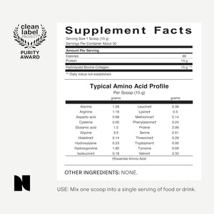 Needed. Expertly-Formulated Prenatal Hydrolyzed Collagen Protein Powder for Pregnancy, Breastfeeding, & Postpartum 1Lb