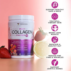 Multi Collagen Peptides Powder for Beautiful Hair Skin and Nails 30 Servings