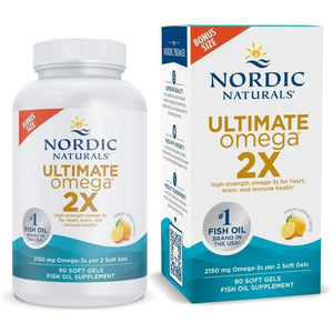 Nordic Naturals Ultimate Omega 2X, Lemon Flavor - 2150 Mg Omega - 90 SoftGels