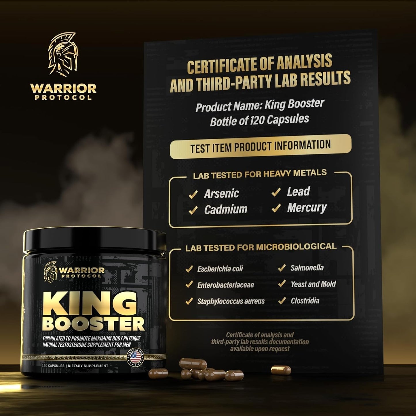 Testosterone Support for Men - Male Enhancing Supplements & Vitality Pills W/ Turkesterone, Tongkat Ali & Fadogia Agrestis 