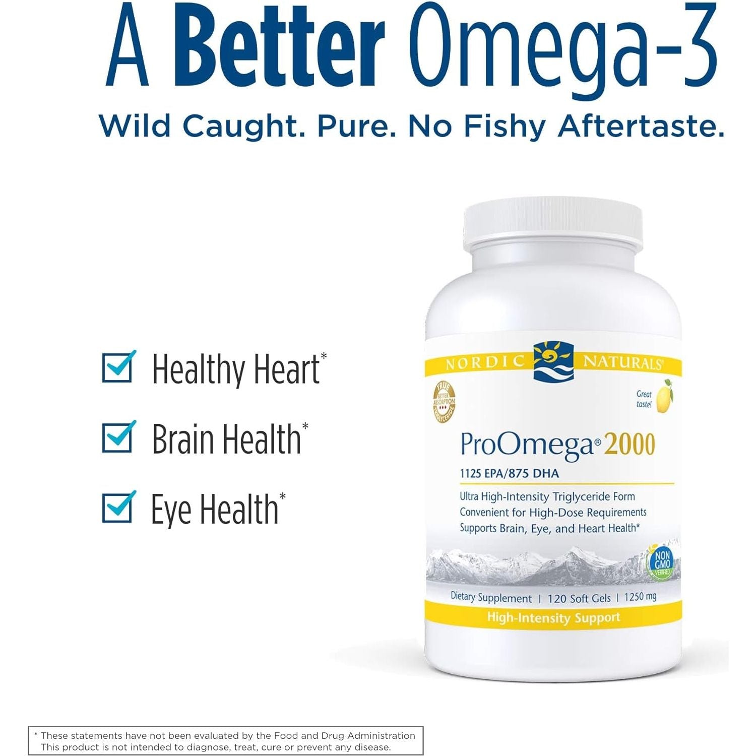 Nordic Naturals Proomega 2000, Lemon Flavor - 2150 Mg Omega-3 - 60 Servings