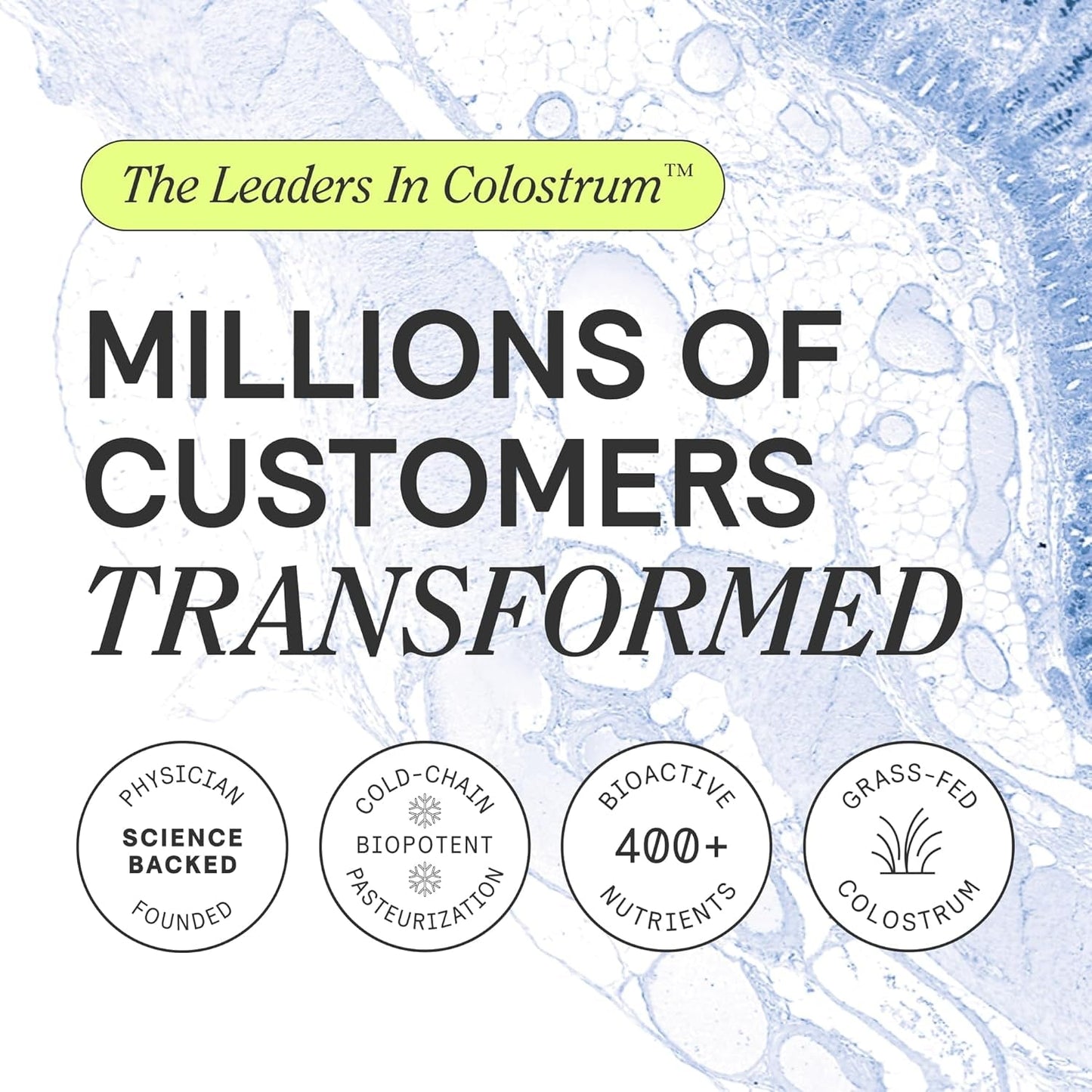 ARMRA Colostrum™ Premium Powder, Grass Fed, Gut Health Bloating Immunity Skin & Hair, 120 Servings