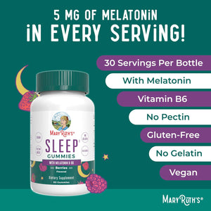 Maryruth'S Melatonin Gummies - Relaxation & Sleep Support for Adults 60 Count