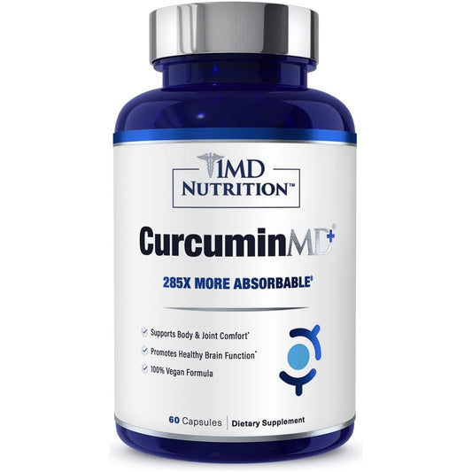 1MD Nutrition Curcuminmd plus - Joint Stiffness, Muscle Recovery, and Mood Support | 60 Capsules