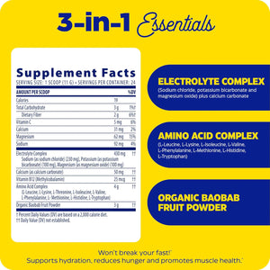 Enzymedica, Fasting Today, Intermittent Fasting Drink Mix with Electrolyte Powder Supplement 24 Servings