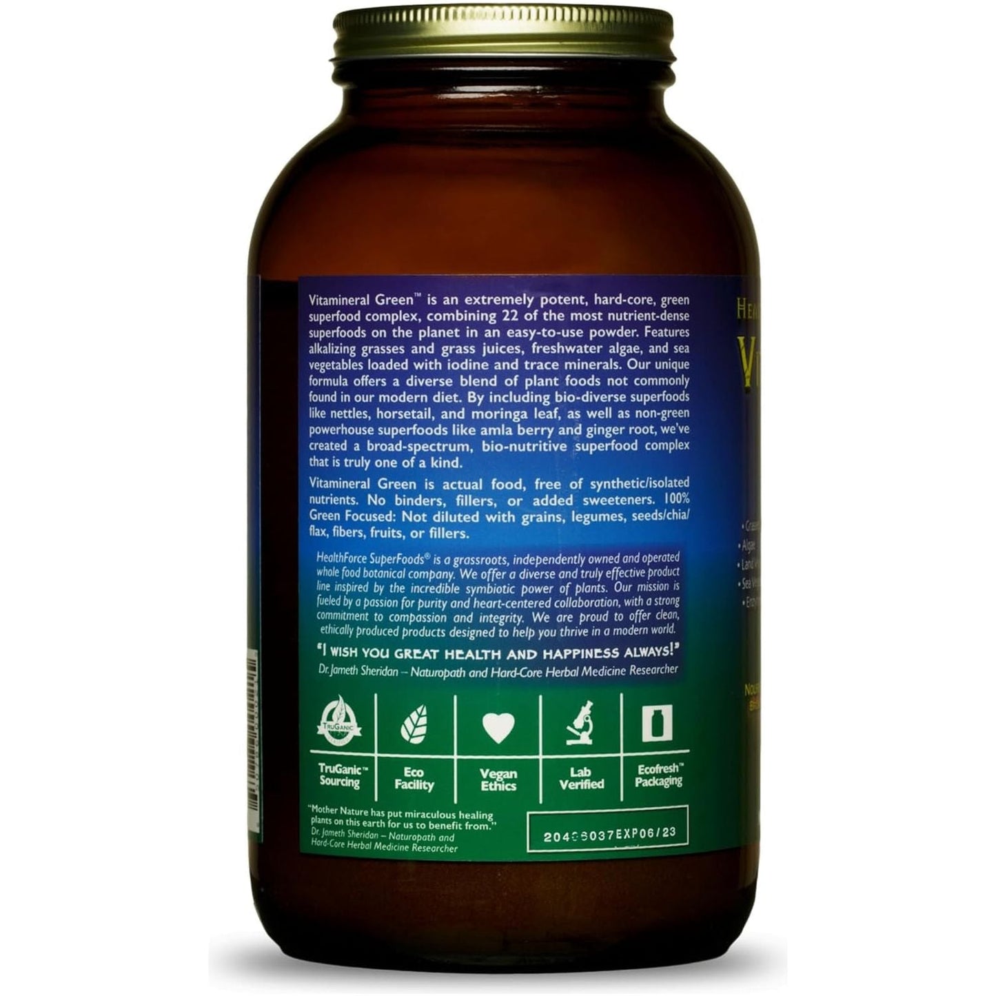 Healthforce Superfoods Vitamineral Green - Mineral Supplement for Immune & Thyroid Support - 500 Grams