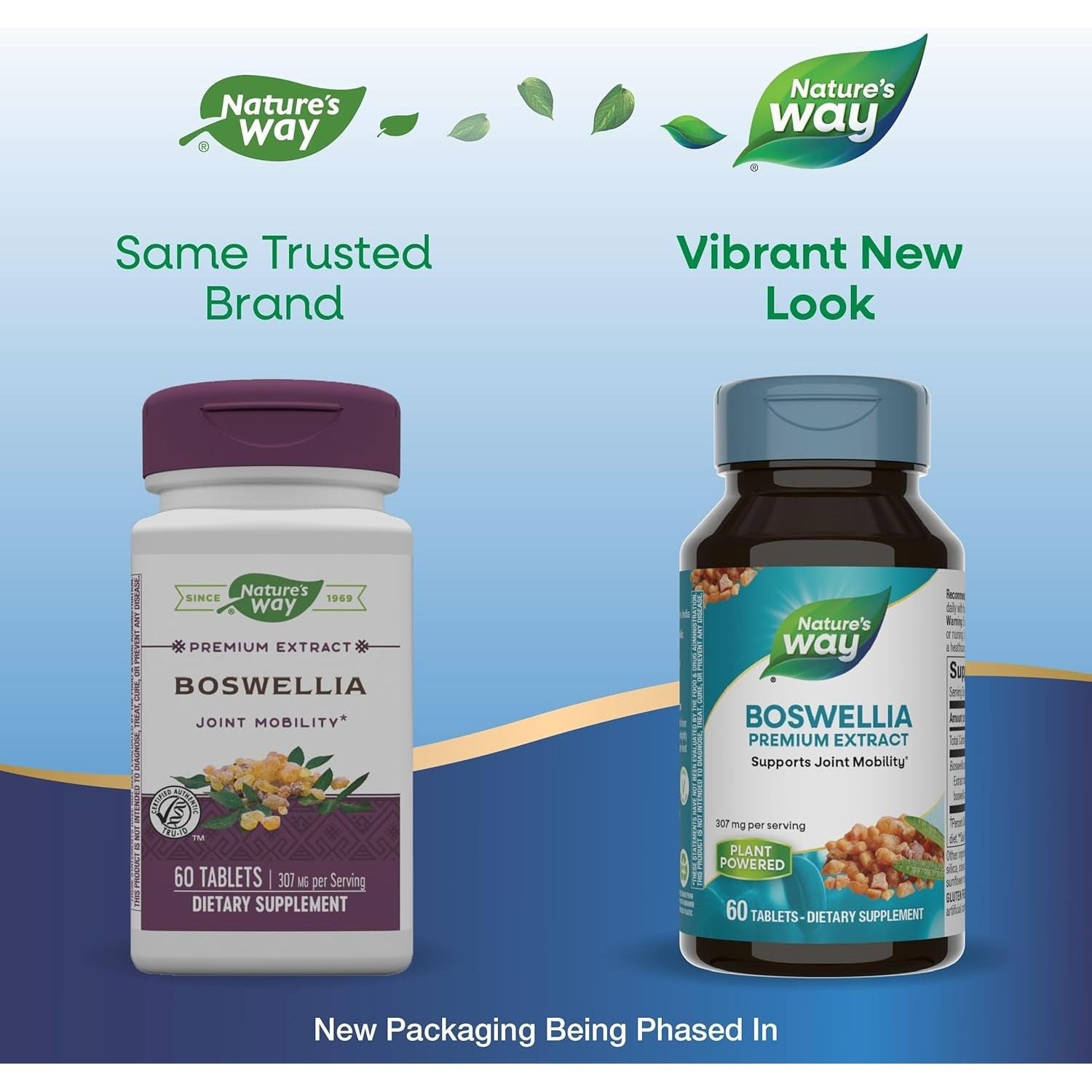Nature'S Way Boswellia Premium Extract, Supports Joint Mobility, 307 Mg - 60 Tablets