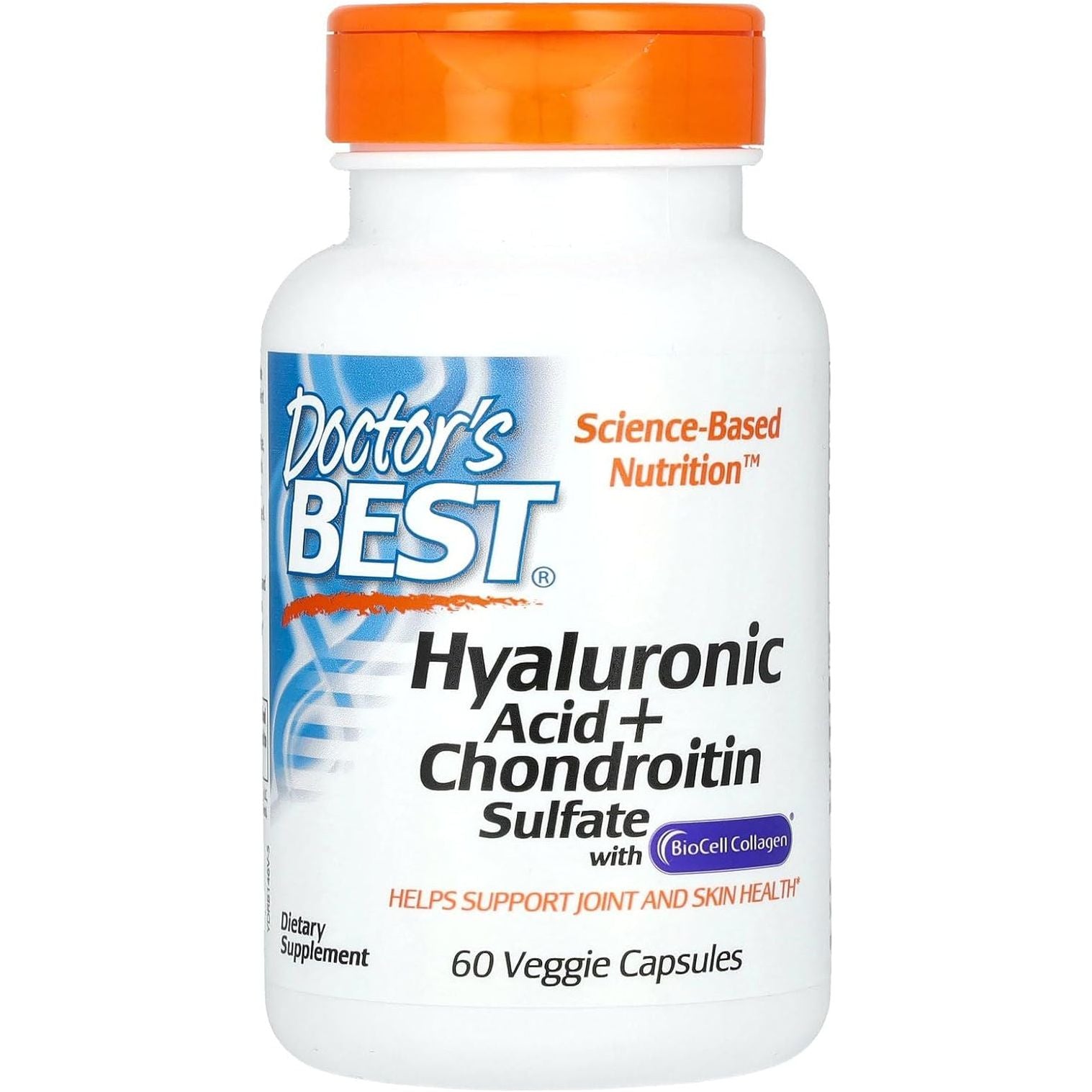 Doctor'S Best Hyaluronic Acid with Chondroitin Sulfate, Featuring Biocell Collagen, Non-Gmo, Gluten Free, Soy Free, Joint Support