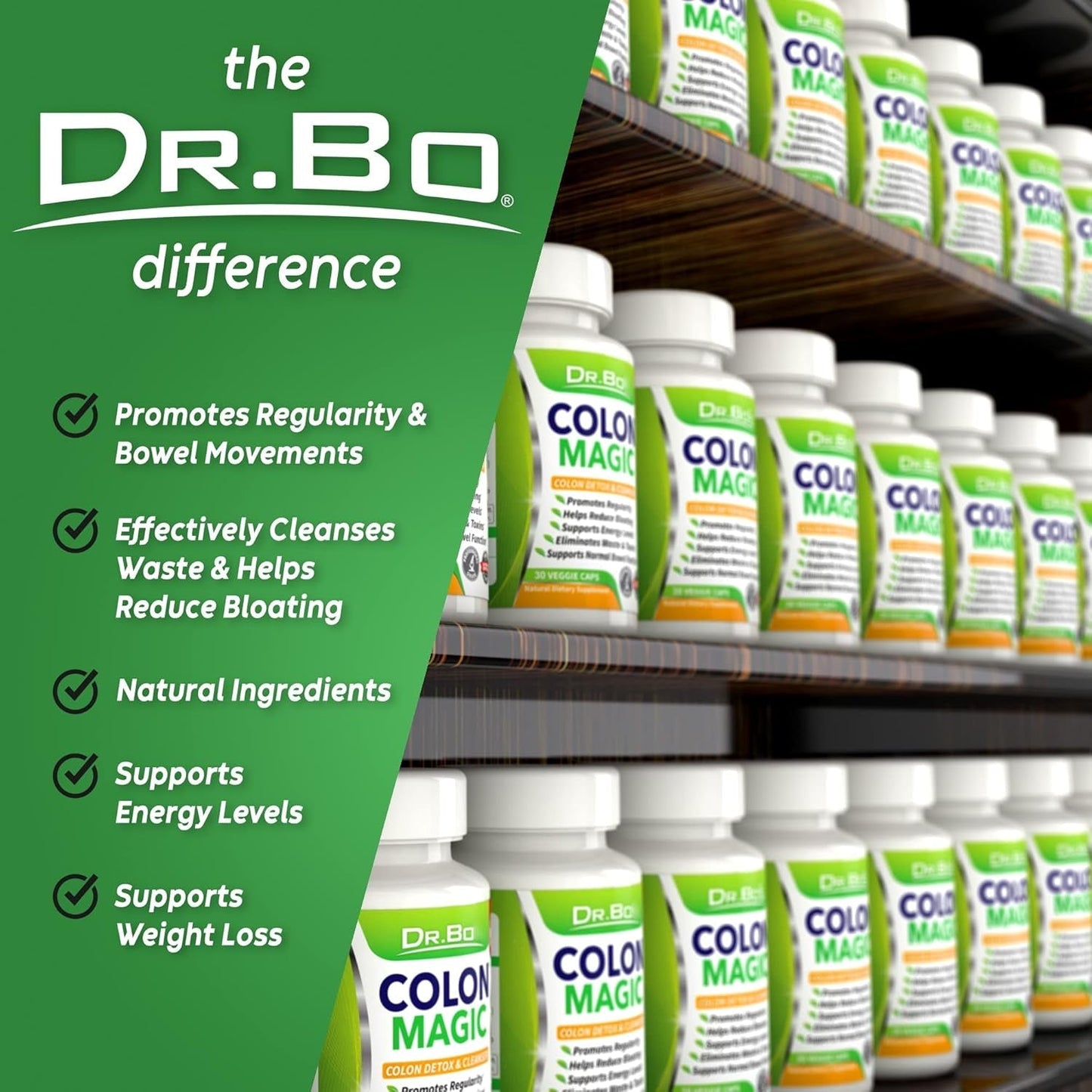 Colon Cleanse Detox Formula - Natural Bowel Cleanser Pills for Intestinal Bloating & Fast Digestive Cleansing