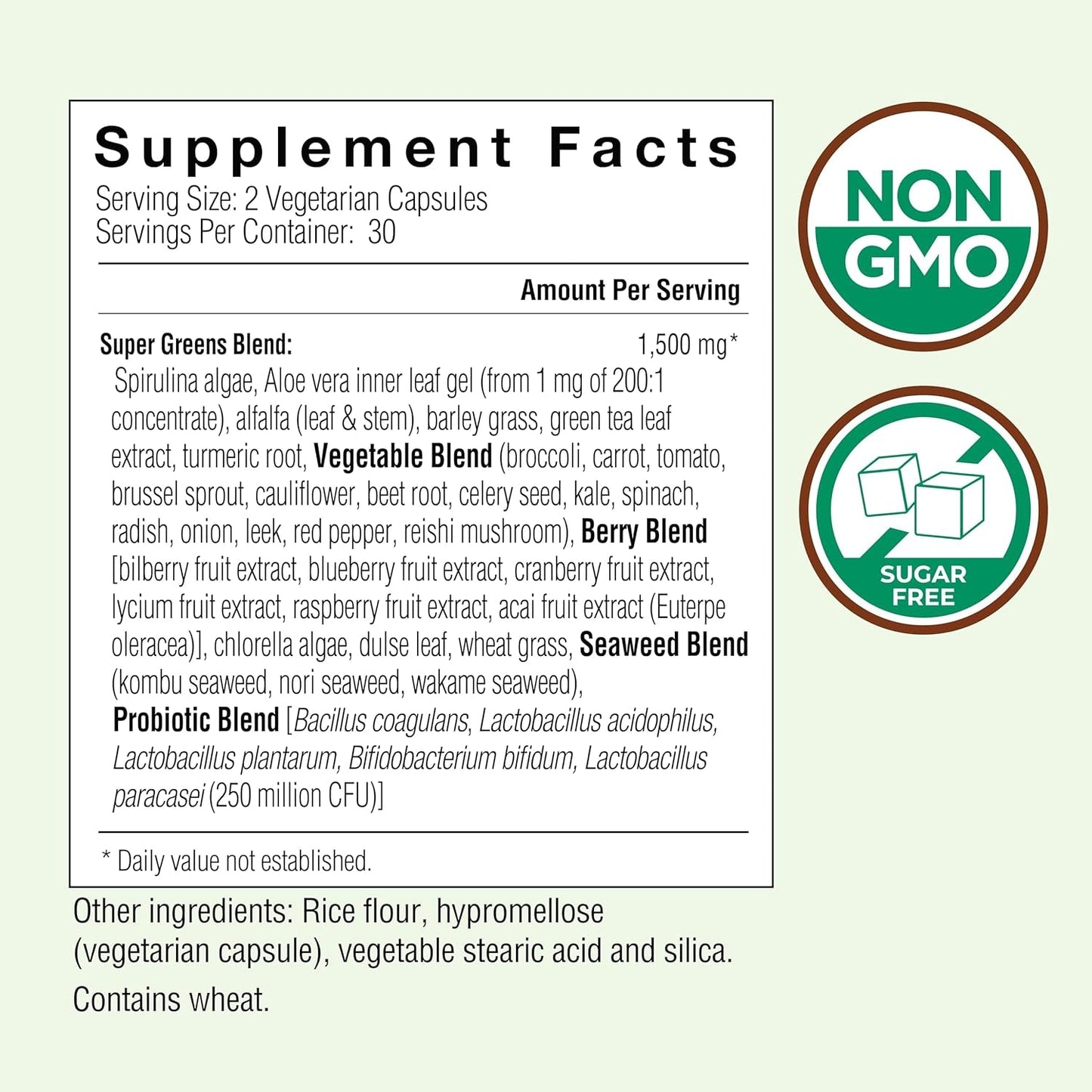 COUNTRY FARMS Super Greens Vegicaps, 32 Super Foods, 60 Count