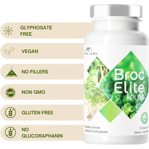 Mara Labs Broc Elite plus | Broccoli Supplement W/Stabilized Sulforaphane Extract | 30 Vegetable Capsules