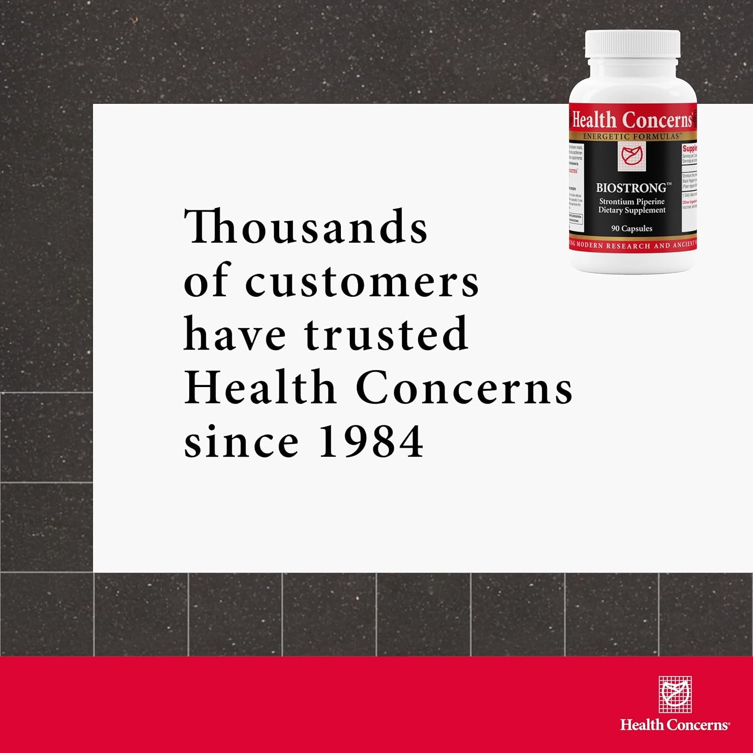 Health Concerns Biostrong - Bone Strength & Bone Health Supplement - 90 Capsules
