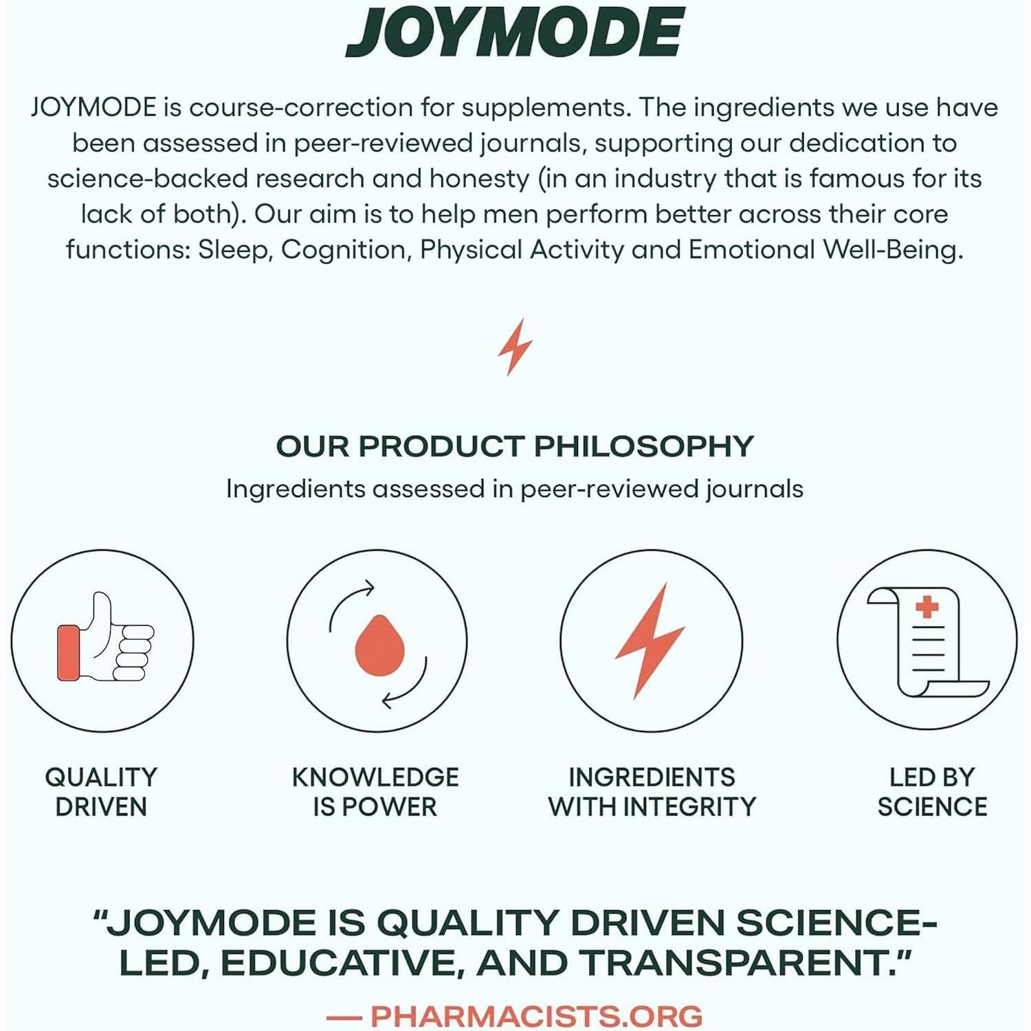 JOYMODE Testosterone Support Complex (90Ct) - Natural Supplement