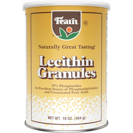 Fearn Natural Foods Soy Lecithin Granules – Fat Emulsifier with Essential Nutrients 16 Oz - Suppviv