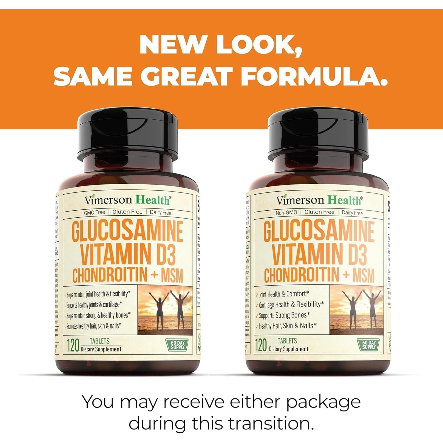Glucosamine Chondroitin with Vitamin D3, Boswellia, MSM & Bromelain - Joint Health Supplement 120 Tablets