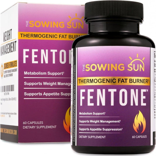 Fentone Thermogenic Fat Burner Energy Booster & Weight Loss 60 Diet Pills - Suppviv