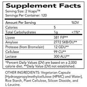 Absorbaid Digestive Enzymes 240 Vcaps, Proven to Increase Vital Nutrient Absorption by up to 71%