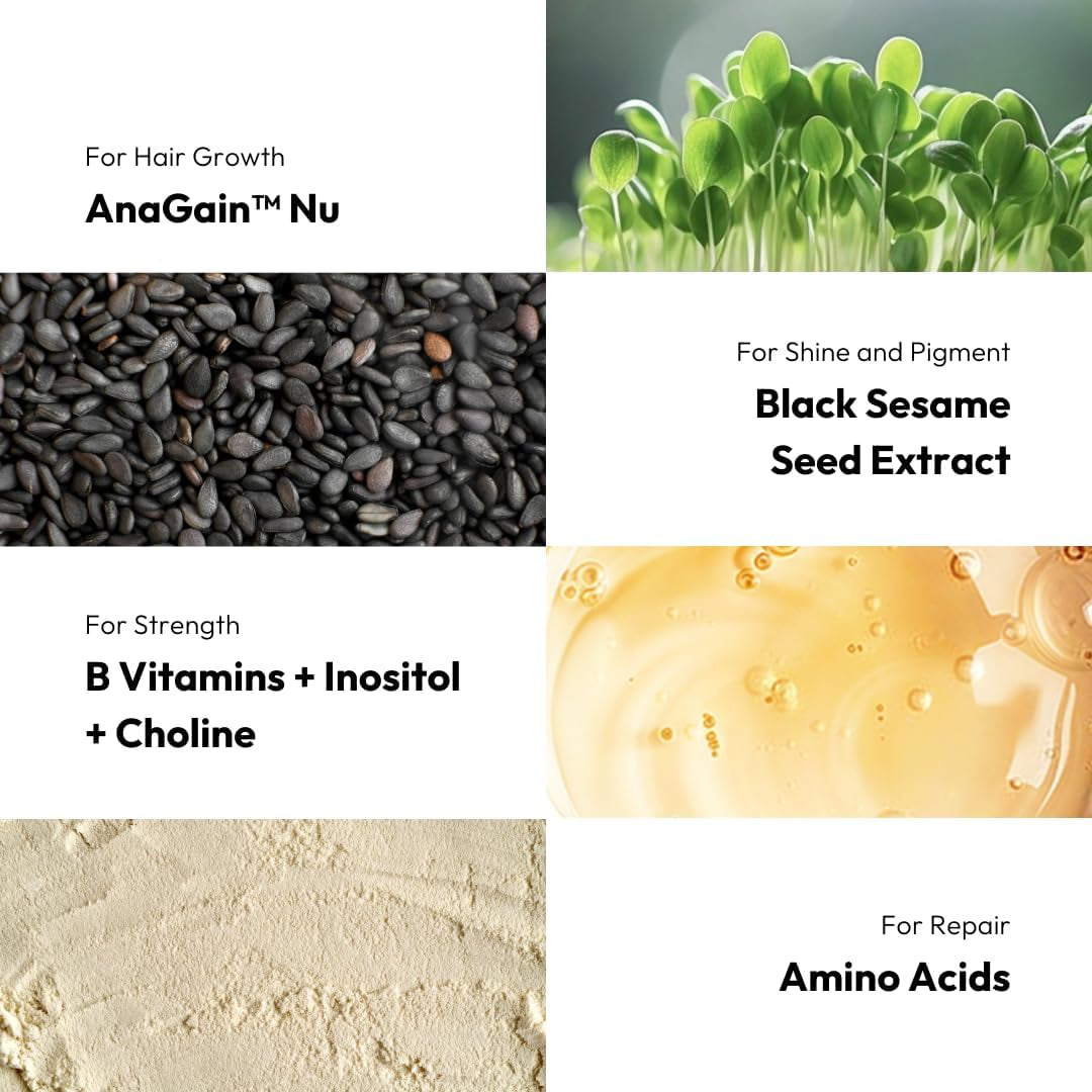 Bigvita Hair Growth Supplement, Lab Tested for Thicker, Fuller Hair, Faster Growth with Anagain 1 Month Supply