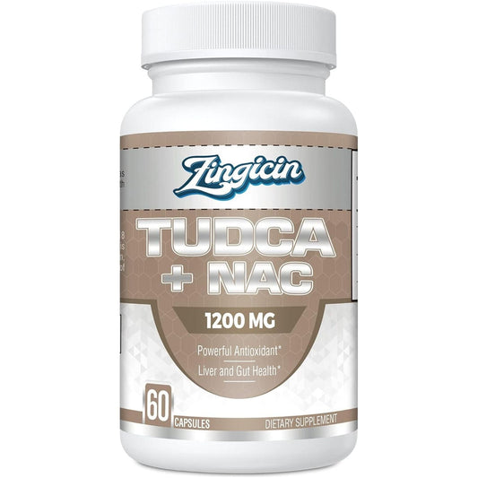 TUDCA with NAC Supplement 1200Mg - Antioxidant Supplements for Liver,Digestion 60 Capsules