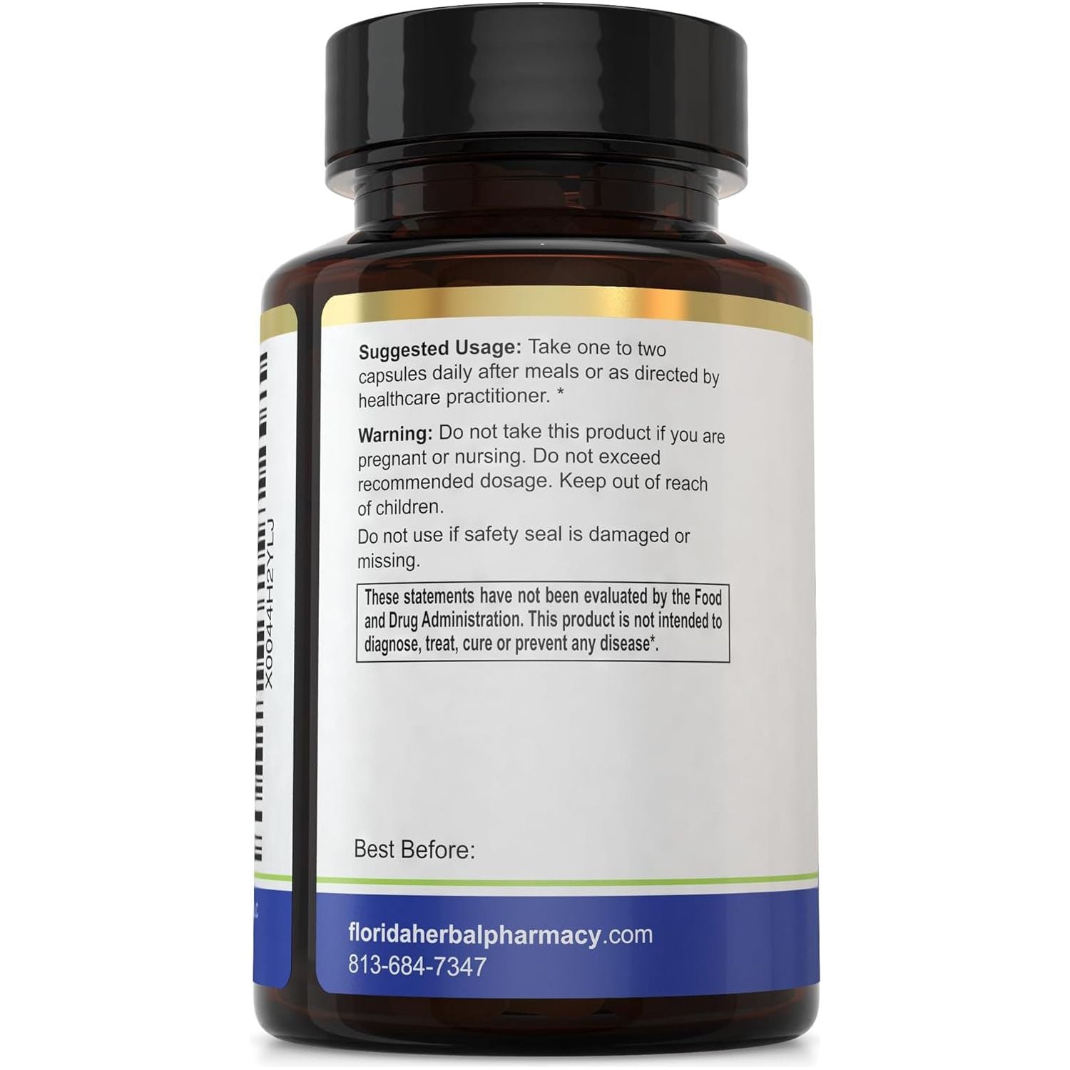 Florida Herbal Pharmacy, LACTOFERRIN Capsules (120 Capsules/500 Mg)