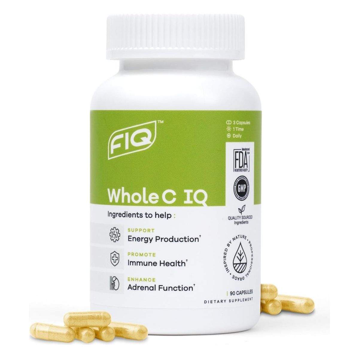 FIQ - Whole C IQ - Natural Vitamin C Supplement 90 Capsules - Suppviv