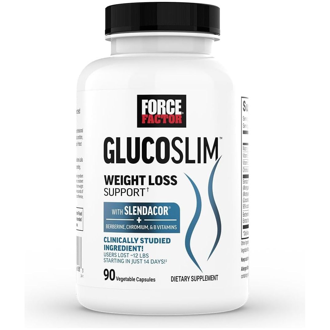 FORCE FACTOR Glucoslim Weight Loss Pills & Fat Burner - 90 Capsules - Suppviv