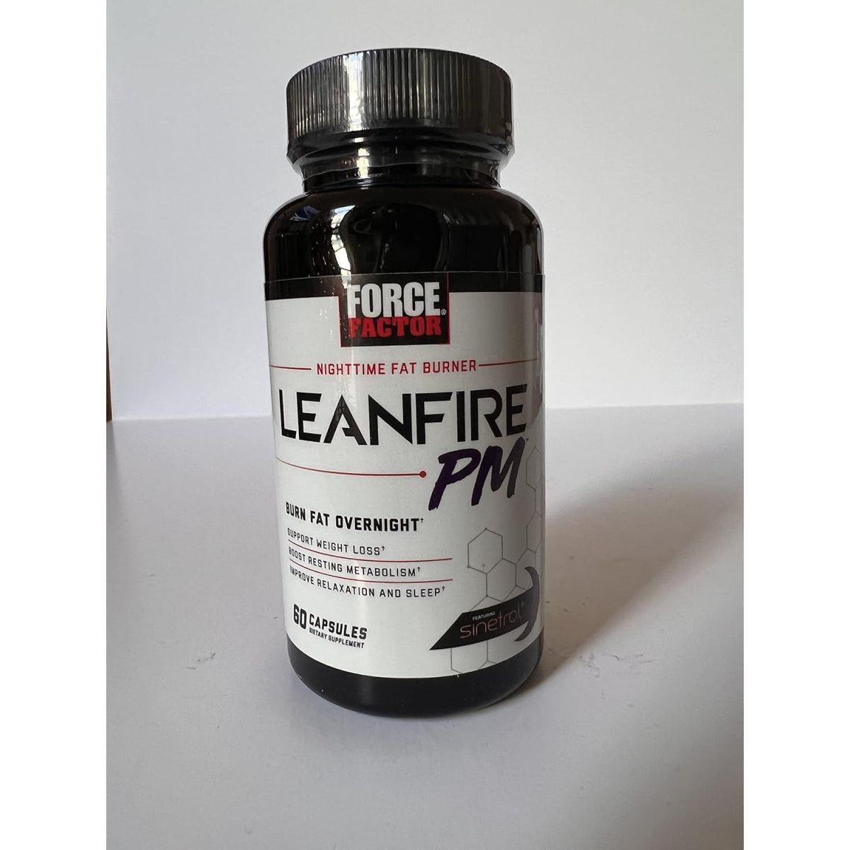 Force Factor Leanfire PM Weight Loss Pills Fat Burner & Overnight Weight Loss Pills - 60 Capsules - Suppviv