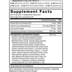 Force Factor Leanfire PM Weight Loss Pills Fat Burner & Overnight Weight Loss Pills - 60 Capsules - Suppviv