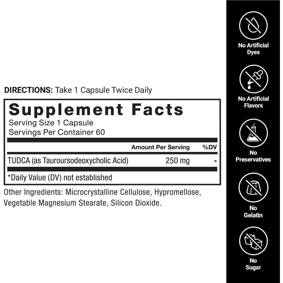 FORCE FACTOR TUDCA Liver Support Supplement 60 Capsules - Suppviv