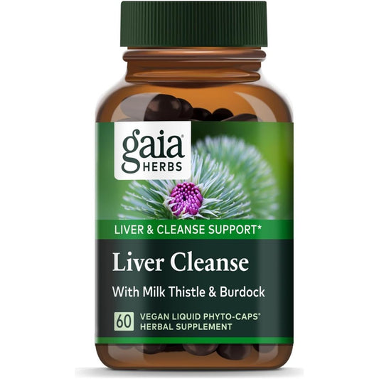 Gaia Herbs Liver Cleanse - Liver Health Support Herbal Supplement (30 Servings) - Suppviv