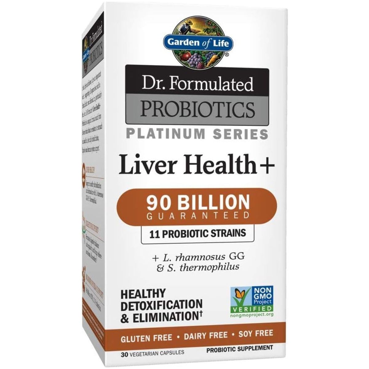 Garden of Life Dr. Formulated Probiotics Platinum Series Liver Health+ (30 Capsules) - Suppviv