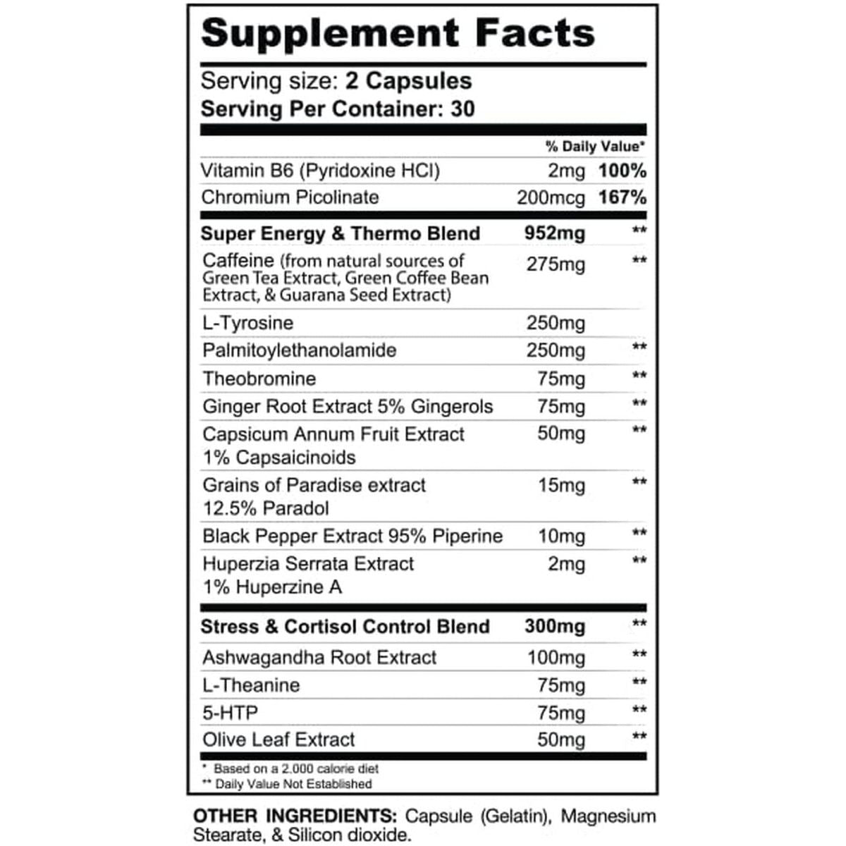 Gaspari Nutrition DTN8: Explosive Fat Burner, Energy & Focus, Adrenal (60 Capsules) - Suppviv