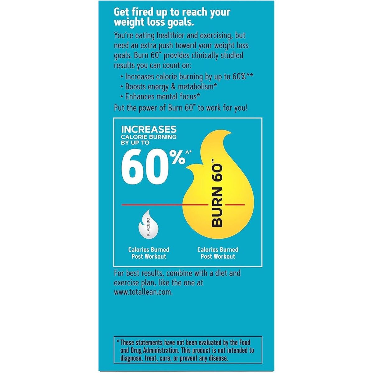 GNC Total Lean Burn Pills 60 Capsules 1 PACK - Suppviv