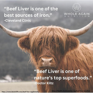 Grass Fed Beef Liver Capsules - 100% Pasture Raised (120 Count/3,000Mg Serving ) - Suppviv